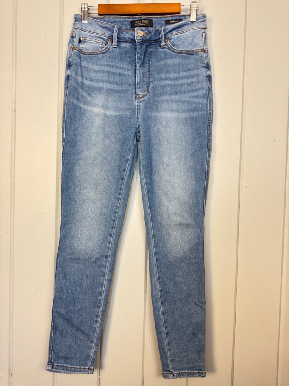 Judy Blue JB88538 Skinny Fit High Rise Stretch Jeans Size 7 / 28 Light Blue Wash